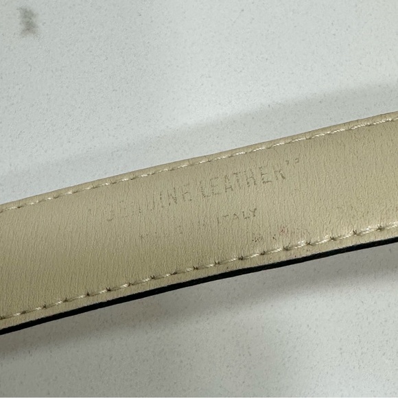 Vintage Paloma Picasso Cream and Gold Chain Hardware Belt, Size M / 75 - Picture 5 of 8